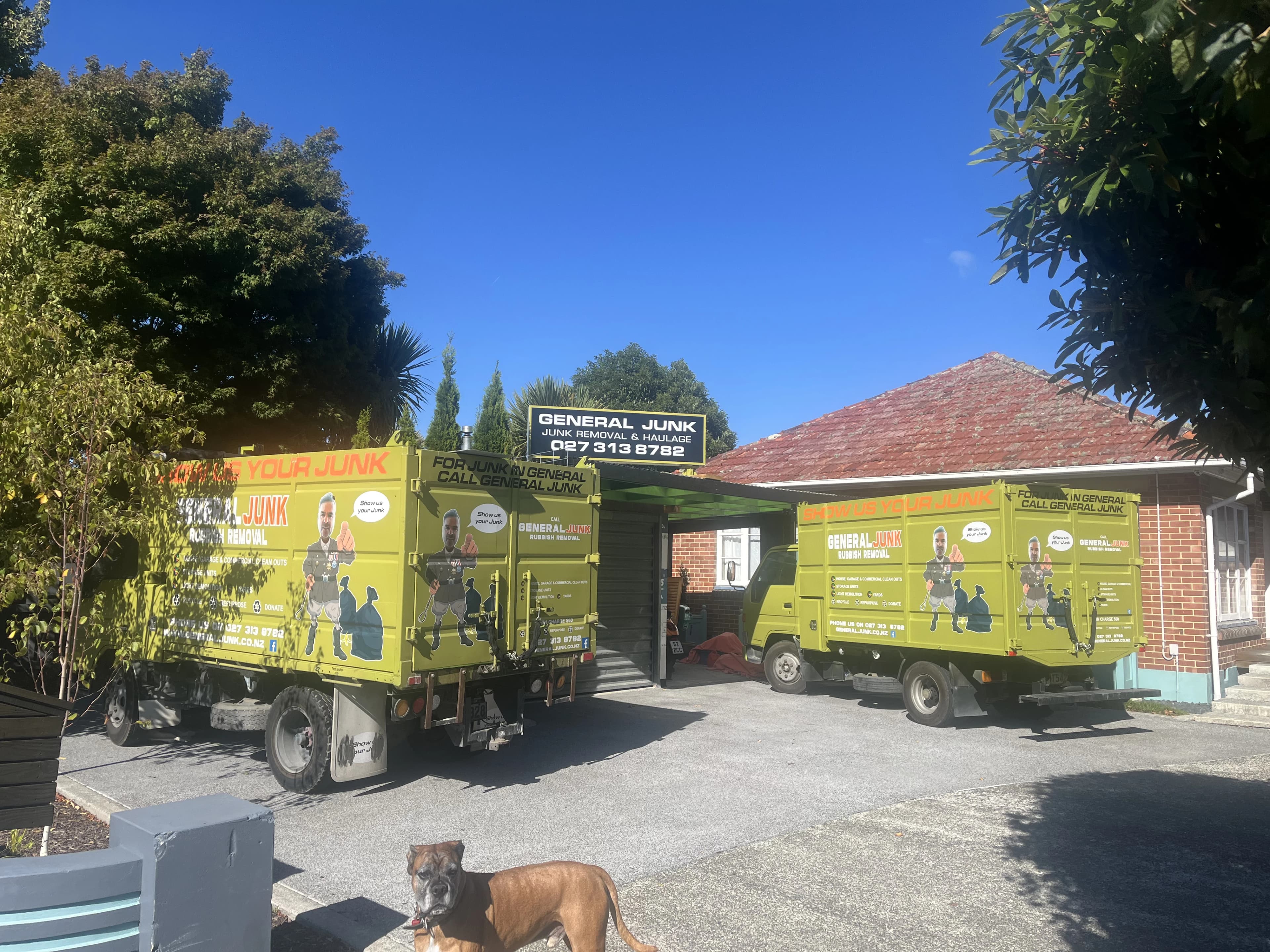 General Junk removal truck ready for service in Christchurch - two-truck system for efficient junk removal